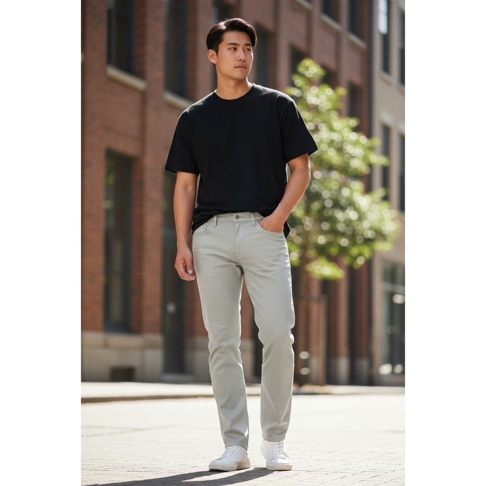 Lucky Brand 121 Slim Straight Men's Pants‎ Khaki Casual Chinos Size 40 x 32